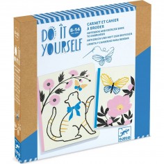 Carnet et cahier à broder Jardin poétique - Do it Yourself - Djeco