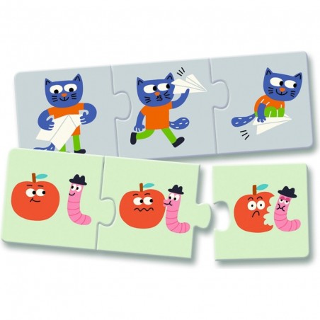 Puzzle Trio - Drôles d'Histoires - Jeux enfants - Djeco