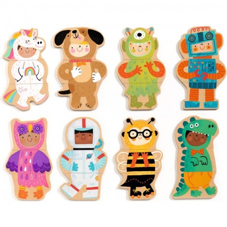 Jeu magnétique Fancy- Magnets en bois - Djeco