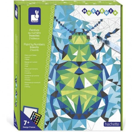 Peinture au numéro insectes Mysterix - Activité créative - Janod