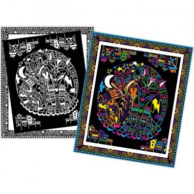 Coloriages et feutres fluo Animaux - Les ateliers du calme - Janod Coloriages et feutres fluo Animaux - Les ateliers du calme - Janod
