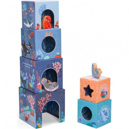 Cubes empilables Les aventures de Paulie - Moulin Roty