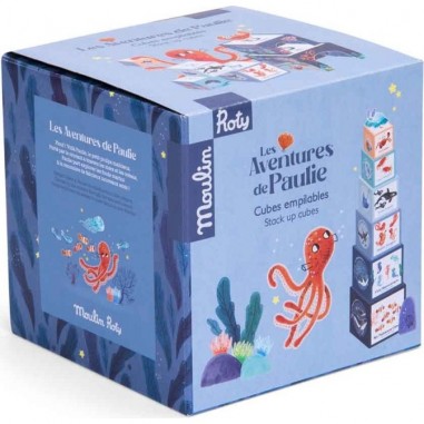 Cubes empilables Les aventures de Paulie - Moulin Roty