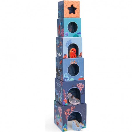 Cubes empilables Les aventures de Paulie - Moulin Roty