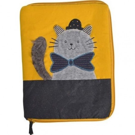 Protège carnet de santé Chat Gris Les Moustaches