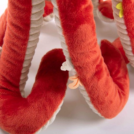 Peluche Géante Pieuvre rouge 80 cm - Les Aventures de Paulie - Moulin Roty