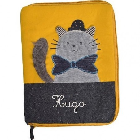Protège carnet de santé Chat Gris Les Moustaches