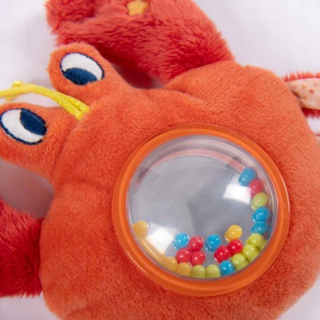 Hochet avec bille - Crabe rouge - Les Aventures de Paulie - Moulin Roty