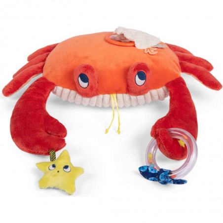 Peluche d'activités crabe rouge - Les aventures de Paulie - Moulin Roty