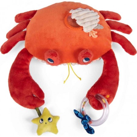 Peluche d'activités crabe rouge - Les aventures de Paulie - Moulin Roty