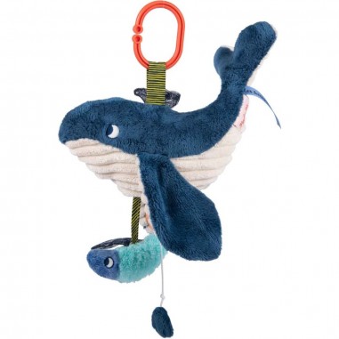 Grande Peluche musicale baleine - Les Aventures de Paulie - Moulin Roty