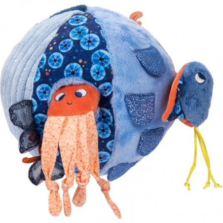 Balle souple d'activités Bleu Océan - Les aventures de Paulie - Moulin Roty