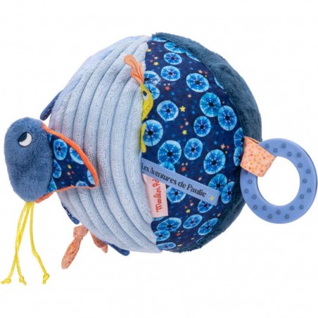 Balle souple d'activités Bleu Océan - Les aventures de Paulie - Moulin Roty
