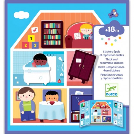 Créer avec des stickers - Maison - Djeco