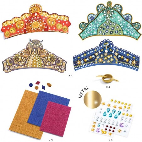 Enchanteresses Diadèmes mosaïques à décorer - Do it Yourself - Djeco