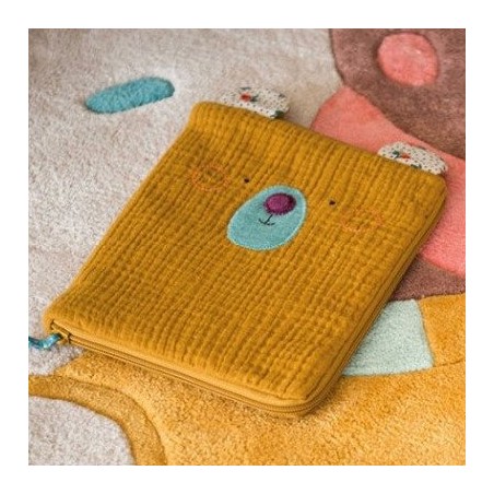 Protège carnet de santé Ours Ocre Les Jolis Trop Beaux