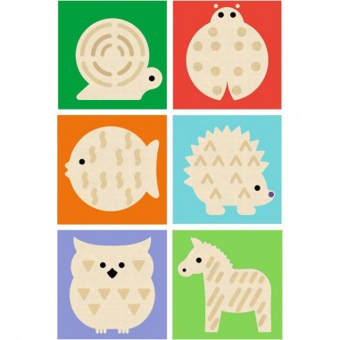 Cubes pour bébé - Touch Basic - Djeco Cubes pour bébé - Touch Basic - Djeco
