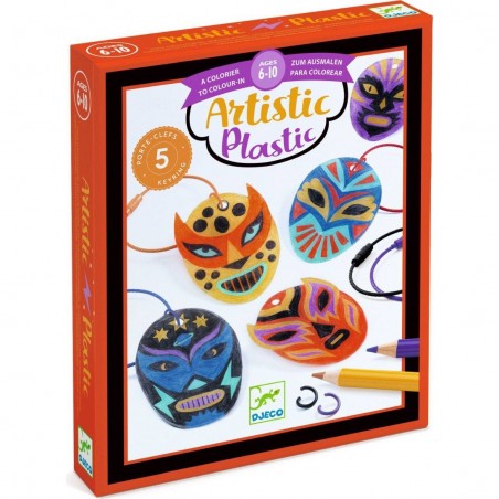 Fabriquer son Porte-clés - catcheurs Artistic Plastic - Djeco