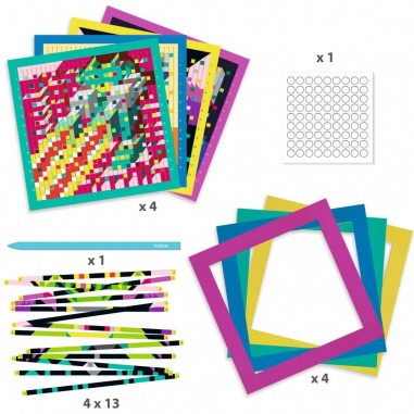 Tissage pixels Invaders - Loisirs créatifs - Djeco