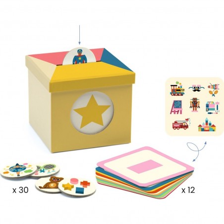 Jeu d'observation et de tri enfant Kioukoi Jouets - Jeu éducatif - Djeco