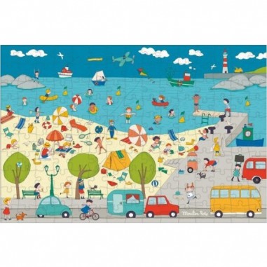 Puzzle pour enfants 150 Pieces "A La Mer" - Moulin Roty Puzzle pour enfants 150 Pieces "A La Mer" - Moulin Roty