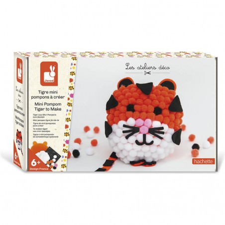 Loisirs créatif enfant - Animaux pompon, Kit tricotin - Janod