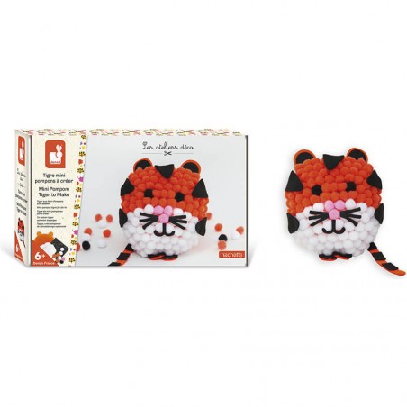 Loisirs créatif enfant - Animaux pompon, Kit tricotin - Janod
