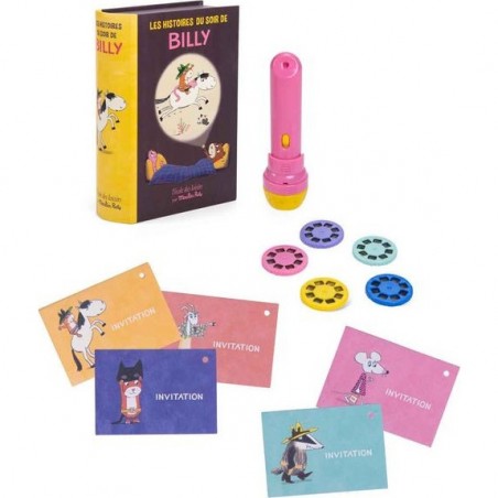Lampe à histoires livre Billy et Jean Claude Ecole des loisirs - Moulin Roty