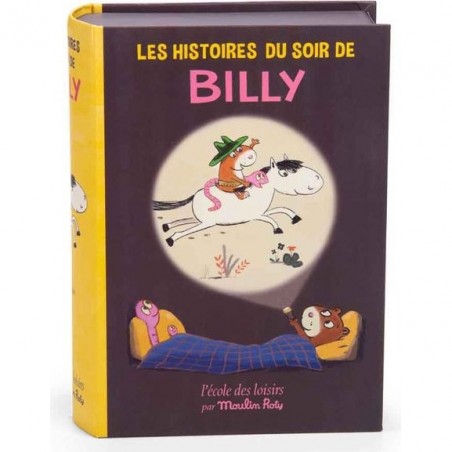 Lampe à histoires livre Billy et Jean Claude Ecole des loisirs - Moulin Roty
