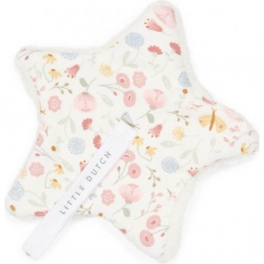Doudou attache tétine Flowers & Butterflies - Little Dutch