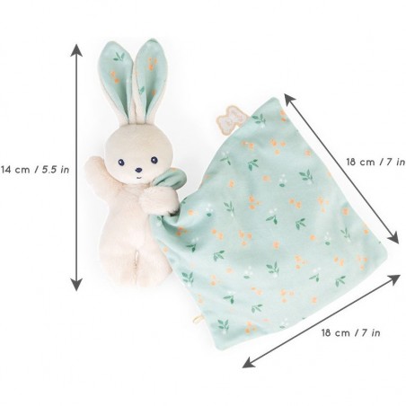 Carré douceur : doudou lapin bouquet d'agrumes - Kaloo