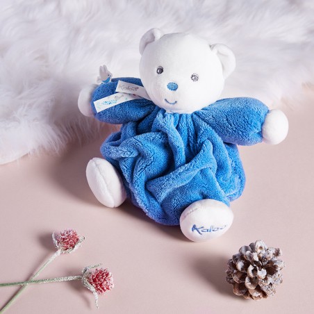 Ourson bleu - Ours patapouf bleu - Kaloo