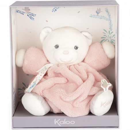 Doudou ours rose - Peluche ours moelleuse - Kaloo
