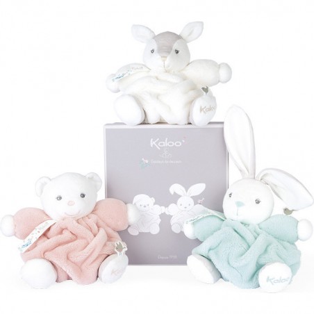 Doudou ours rose - Peluche ours moelleuse - Kaloo