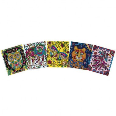 Set Créatif Paillettes et Dorures Tropical : Sable, Paillettes, Dorure & Strass - Janod