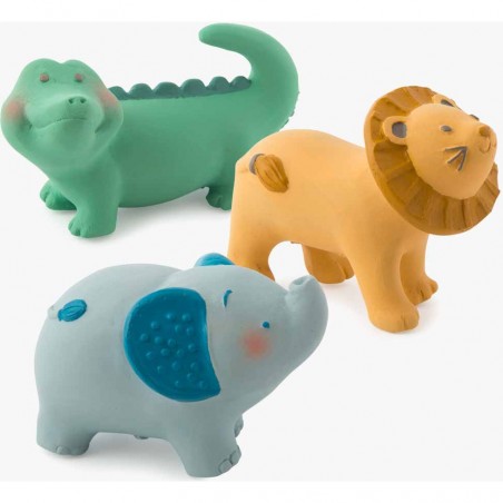 Crocodile caoutchouc naturel Sous mon baobab - Moulin Roty