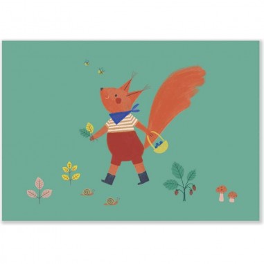 Set de 3 affiches Pomme des bois - Décoration - Moulin Roty