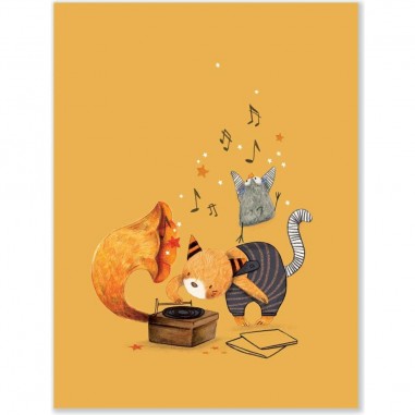 Set de 3 affiches Les Moustaches - Moulin Roty