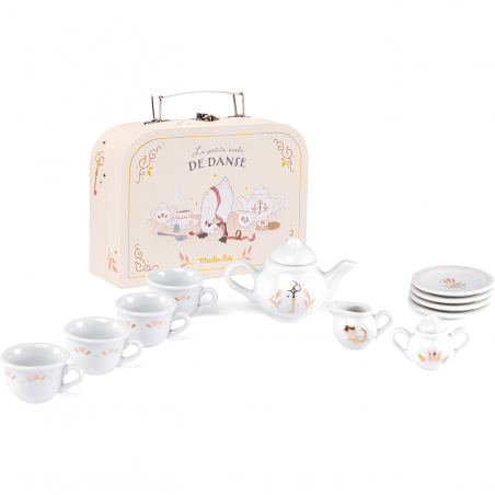Valise dînette thé porcelaine La petite école de danse - Moulin Roty