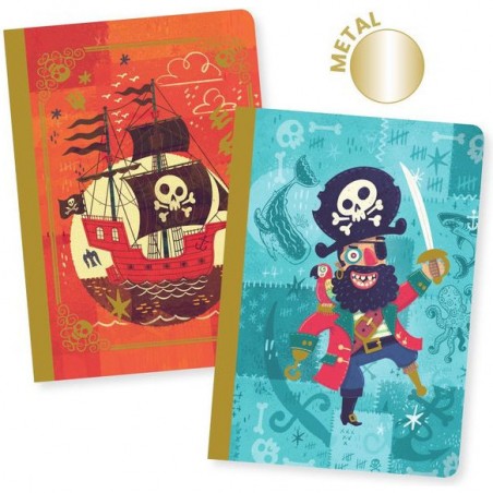 Petits carnets Pirate Steve - Lovely paper - Papeterie - Djeco