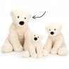 Peluche Grande Peluche Perry Ours Polaire - 36 cm - Jellycat