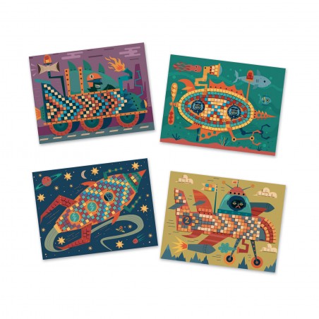 Coffret Mosaïques : Les as du volant - Djeco