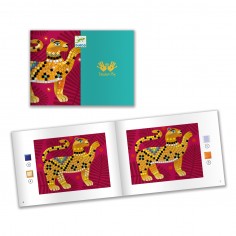 Kit Créatif Djeco Masques Mosaïques Animaux Jungle - Activité Manuelle Enfants - Décorer Des Masques - 3