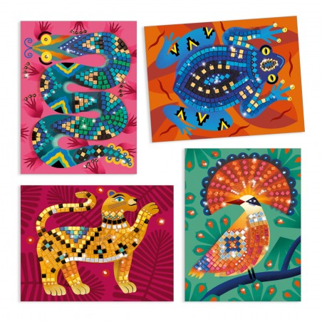 Coffret mosaïques Au coeur de la jungle - Djeco