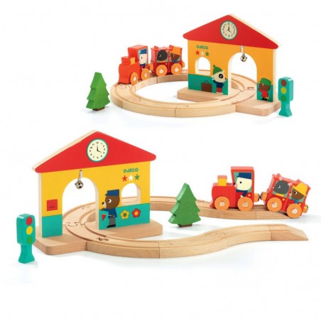 Petit train en bois Minitrain - Djeco