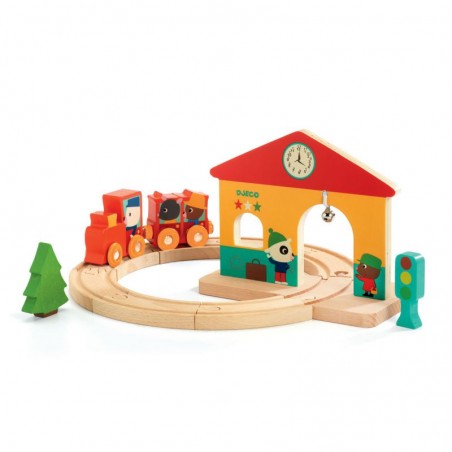 Petit train en bois Minitrain - Djeco