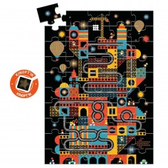 Wizzy Puzzle La ville animée 100 pièces - Djeco 2