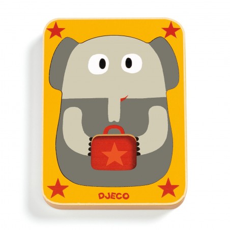 Puzzles en bois - Leo & Co - Puzzles en bois - Puzzles en bois - Jouets pour les petits - Djeco