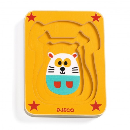 Puzzles en bois - Leo & Co - Puzzles en bois - Puzzles en bois - Jouets pour les petits - Djeco