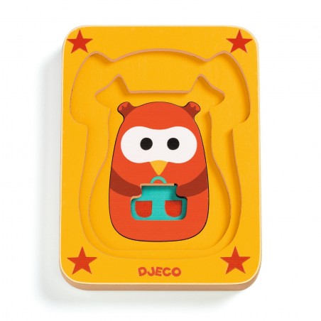 Puzzles en bois - Leo & Co - Puzzles en bois - Puzzles en bois - Jouets pour les petits - Djeco